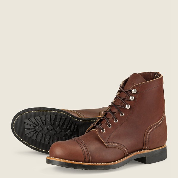 Bottes Red Wing Heritage - Iron Ranger - Short Harness Cuir - Marron - Femme 643MKYNXI